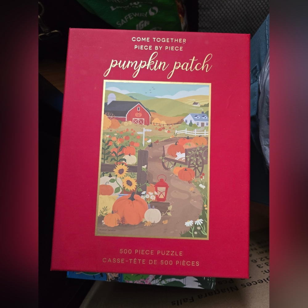 Pumpkin Patch 500-Piece Puzzle - Red